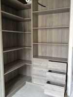 dressing vue droite / tiroirs push sans boutons
