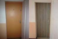 porte palière en stratifié : avant/après